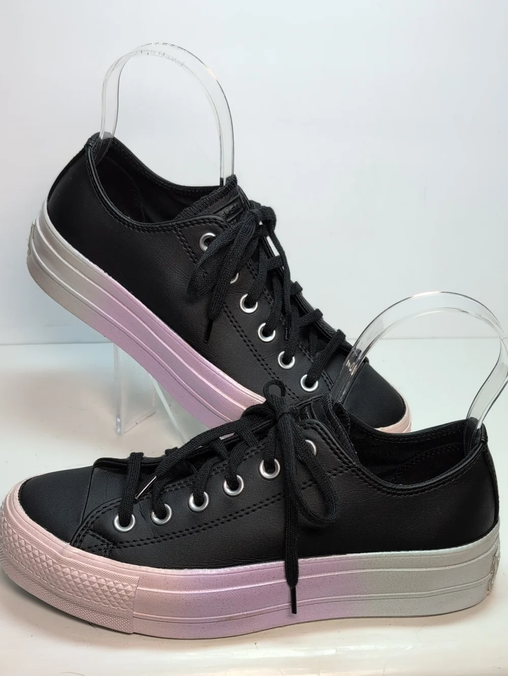 Converse All Star lift rainbow platform sneakers women's size 7.5 EU 38